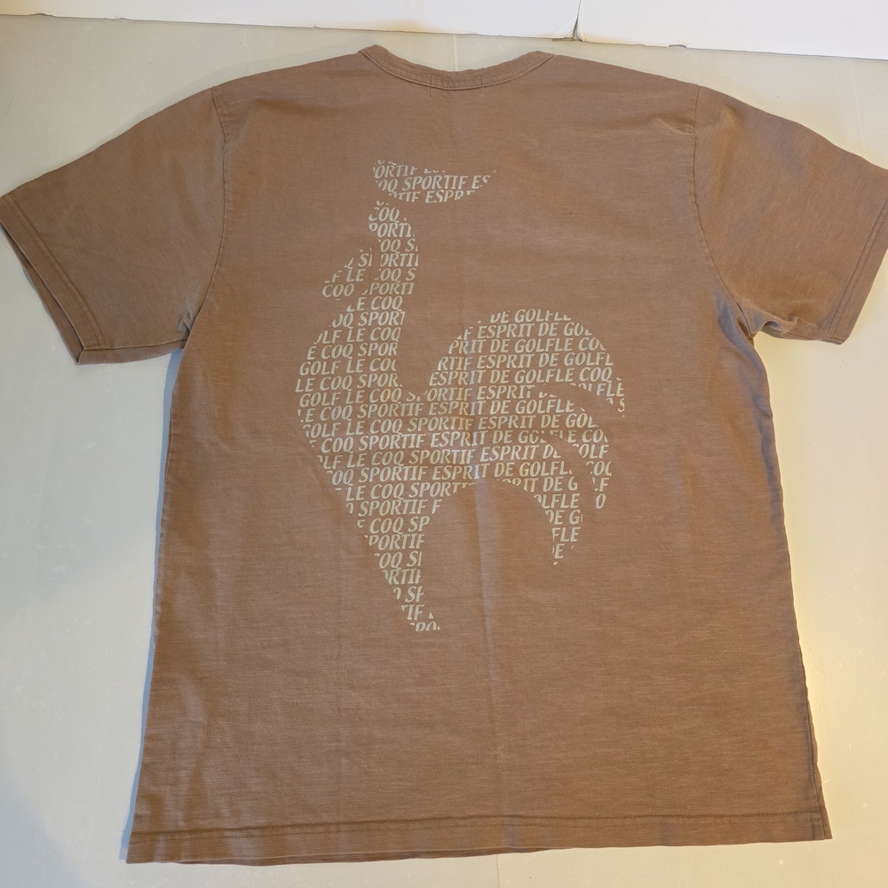 Le‎ Coq Sportif Tan Graphic Men's T-Shirt